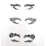 Black Fabric Eye shadow Tattoo Sticker Reusable Eye Liner Stickers Party Lace Stickers on Face Black Fabric Eye shadow Tattoo Sticker Reusable Eye Liner Stickers Party Lace Stickers on Face