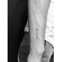 6 Sheets Temporary Tattoo Small Sticker 26 Black Letters Waterproof Number Tatuajes Tattoos Waterproof Tattoo Alphabet