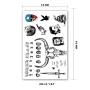 Leoars Face Temporary Tattoos, Face Neck Hands Arm Tattoos Sticker, Fake Tattoos for Adults Men Women Girls Kids Halloween Parties,4-Sheet