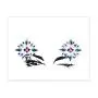 Lady Up 6 PCS Gesichtskristalls Aufkleber Glitzer Meerjungfrau Gesichtskristalle Temporäre Tattoos Aufkleber für Festival Halloween Carnival Party