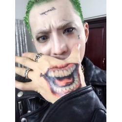 DaLin 6 Sheets The Joker Temporary Tattoos Stickers from Suicide Squad for Costume Accessories and Parties, Perfect for Masquerade Halloween Joker Cosplay