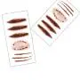 Tattoos de Zombies de Halloween Coobbar 10pcs avec Plaies Fausse Sanguinolente pour Décoration de Costume d'Halloween, Effet de Peur, Autel de Blessure, Autocollants Sanguinolents. Tattoos de Zombies de Halloween Coobbar 10pcs avec Plaies Fausse Sanguinolente pour Décoration de Costume d'Halloween, Effet de Peur, Autel de Blessure, Autocollants Sanguinolents.