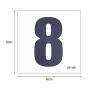 50 Sheets Numbers Finger Neck Face Temporary Tattoo Sticker DIY Body Art