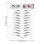 2er Satz 3D Haarähnliche Eyeliner-Aufkleber, Wasserfest, Imitation Natur-Ökologisch, Brow Shaper für Augenbrauen Modellierung & Transfer – E16