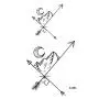 WYUEN 12 PCS/lot Mountain Temporary Tattoo Sticker for Women Men Fake Tatoo Body Art Adult Waterproof Stickers 9.8X6cm (FW12-08)