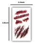 10pcs Horror Realistic Fake Bloody Wound Stitch Scar Scab Waterproof Temporary Tattoo Sticker Halloween Masquerade Prank Makeup Props (10)