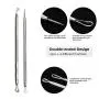 Pinkiou Blackhead Entferner Comedone Pickel-Entferner Extraktionstool Set Behandlung für Mitesser und Pickel, 8-in-1 mit Metallkoffer