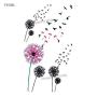 WYUEN 12 PCS/lot Flower Temporary Tattoo Sticker for Women Men Fake Tatoo Body Art Adult Waterproof Hand Stickers 9.8X6cm (FW12-44)