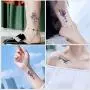 Ooopsiun 20 Sheets Temporary Tattoos For Women Girls and Men, Blue Dream Waterproof Temporary Tattoo Fake Tattoos Body Art Sticker