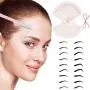 Modèles à sourcils réutilisables, kit de forme de sourcils avec bandeau, 21 styles de sourcils élaborés, 9 types épais et 12 types fins. Modèles à sourcils réutilisables, kit de forme de sourcils avec bandeau, 21 styles de sourcils élaborés, 9 types épais et 12 types fins.