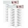 2er Satz 3D Haarähnliche Eyeliner-Aufkleber, Wasserfest, Imitation Natur-Ökologisch, Brow Shaper für Augenbrauen Modellierung & Transfer – E16