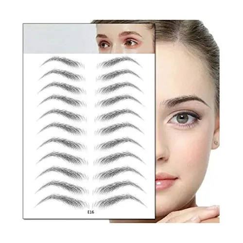 Haarähnliche, authentische Augenbrauen Aufkleber 4D Instant Augenbrauen Tattoo Imitation Augenbrauen Tattoos Wasserfest Langanhaltend Natürliche Augenbrauen Make-up Werkzeug 11 Stück