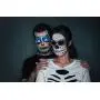 8er Pack Halloween Temporäre Gesichtstattoos, Día de los Muertos Schädel Gesichtstätowierungen, Catrina Maske, Día de Muertos Make-up, Süßkopf-Aufkleber für Halloween Party, Party-Zubehör