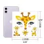 Fanoshon Tierische Temporäre Gesichtstätowiersticker Set für Kinder & Erwachsene, Wasserübertragbare Schmetterling, Panda, Hirsch, Giraffe, Fee, Blumen für Festival Körperfarben Make-up Dekoration Sticker für Halloween