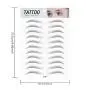 DKAF 2 Pcs 3D Hair-Like Authentic Eyebrows, Waterproof Imitation Ecological Natural Tattoo Eyebrow Stickers, Grooming Shaping Brow Shaper Makeup Eyebrow Transfer-E15 DKAF 2 Pcs 3D Hair-Like Authentic Eyebrows, Waterproof Imitation Ecological Natural Tattoo Eyebrow Stickers, Grooming Shaping Brow Shaper Makeup Eyebrow Transfer-E15