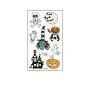 Kinderweihnachtliche Temporäre Tattoos, Leuchtende Halloween-Sticker für Kinder, Temporäre Tattoos für Gesicht, Körper, Arme, Kürbis, Geist, Teufel, Schädel, Trick or Treat, Wasserübertragbare Aufkleber für Baby Jungen Mädchen (10 Blätter)