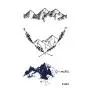 WYUEN 12 PCS/lot Mountain Temporary Tattoo Sticker for Women Men Fake Tatoo Body Art Adult Waterproof Stickers 9.8X6cm (FW12-08)