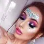 Glitzernde Gesichtsperlen Körperaufkleber Rhinestone Gesichtsjuwelen Tattoo Sticker Clubwear Party Rave Festival Körper Schmuck für Damen & Mädchen (1 Stück)