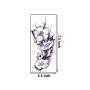 Flower Temporary Tattoos for Women Adults 3D Butterfly Rose Tattoo Sexy Fake Tattoo Stickers Waterproof Body Art Temp Tattoo Paper Colored Floral Lily Lotus Peony Festival Makeup Tattoo 12 Sheets