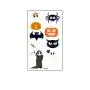 Kinderweihnachtliche Temporäre Tattoos, Leuchtende Halloween-Sticker für Kinder, Temporäre Tattoos für Gesicht, Körper, Arme, Kürbis, Geist, Teufel, Schädel, Trick or Treat, Wasserübertragbare Aufkleber für Baby Jungen Mädchen (10 Blätter)