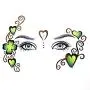 Stickers Artistiques pour Visage - Piou Piou pour Femmes, Tatouages Temporaires Waterproof, 6 Pièces Stickers Artistiques pour Visage - Piou Piou pour Femmes, Tatouages Temporaires Waterproof, 6 Pièces