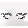Black Fabric Eye shadow Tattoo Sticker Reusable Eye Liner Stickers Party Lace Stickers on Face Black Fabric Eye shadow Tattoo Sticker Reusable Eye Liner Stickers Party Lace Stickers on Face