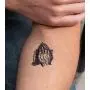 Thug Ink Vorübergehende Tattoos - Band I - 10 Vorübergehende Tattoos ~ Gesichtstätowierungen ~ Träne, Kreuz, Gebetshände etc~ Thug Life ~ Fake Tattoos ~ Wasserübertragungstätowierungen