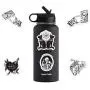 Gothische Aufkleber für Hydro Flask | 50 STÜCKE | Wasserfeste Vinyl-Aufkleber für Laptop, Skateboard, Wasserflaschen, Computer, Handy, Punk-Aufkleber, Cool Stickers, Horror, Schwarz-Weiß-Aufkleber (Goth-50-5)