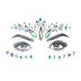 SHINEYES 6 Pcs Music Festival Face Jewels, Rhinestone Rave Face Gems Glitter,Crystal Birthday Party Festival Face Sticker, Eyes Face Body Temporary Tattoos for Festival Party