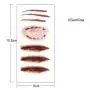 Tattoos de Zombies de Halloween Coobbar 10pcs avec Plaies Fausse Sanguinolente pour Décoration de Costume d'Halloween, Effet de Peur, Autel de Blessure, Autocollants Sanguinolents. Tattoos de Zombies de Halloween Coobbar 10pcs avec Plaies Fausse Sanguinolente pour Décoration de Costume d'Halloween, Effet de Peur, Autel de Blessure, Autocollants Sanguinolents.