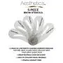 Aesthetica 5-Piece Brow Stencils - Easy to Use, Reusable Eyebrow Shaping & Defining Stencils - Instructions Included