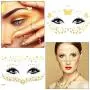 20 Pack Halloween Face Temporary Tattoo Sticker Face Gold Metallic Temporary Transfer Tattoo Freckle Sticker for Woman Girls Makeup Dancer Costume Parties 20 Pack Halloween Face Temporary Tattoo Sticker Face Gold Metallic Temporary Transfer Tattoo Freckle Sticker for Woman Girls Makeup Dancer Costume Parties
