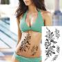 12 Sheets Large Flowers Temporary Tattoos for Women, Waterproof Fake Tattoos Rose Peony Body Art Arm Tattoo Stickers for Women, Girls