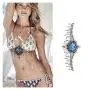 6 Pcs Sexy Temporary Tattoos Stickers Women Body Necklace Design Sticker for Party Festival Beach Pool Pinkiou (6 Sheets) 6 Pcs Sexy Temporary Tattoos Stickers Women Body Necklace Design Sticker for Party Festival Beach Pool Pinkiou (6 Sheets)