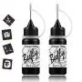Kit de Tatouages Temporaires Beefly Jagua, Gel Semi Permanent Jagua, Encre (à Base de Fruit Jagua Organique), Dozens de Pièces, Stencils Gratuits, DIY Tatouages, Faux Taches, Kit Complet 2 Flacons (1oz)