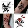 Imarisha Temporary Tattoos for Women Men Adults - Vintage Old School Design Body Arm Hand Temporary Semi-Permanent Tattoos Stickers 13 Sheets | Skin Safe | Waterproof | Removable Imarisha Temporary Tattoos for Women Men Adults - Vintage Old School Design Body Arm Hand Temporary Semi-Permanent Tattoos Stickers 13 Sheets | Skin Safe | Waterproof | Removable