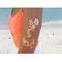 Metallische Temporäre Tattoos für Frauen Mädchen Teenager - 8 Blätter Gold Silber Glitzer Shimmer Designs Schmucktattoos – 100+ Farbflash Fälsche Wasserfeste Tattooaufkleber (Aruba)