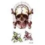 Étiquettes Tattoo Temporaires Halloween 3D - 10 Feuilles - Nouvelles pour 2021 - Étiquettes Temporaires Effrayantes Halloween pour Hommes Femmes Adultes Décoration Cosplay Halloween