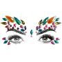 SHINEYES 6 Pcs Music Festival Face Jewels, Rhinestone Rave Face Gems Glitter,Crystal Birthday Party Festival Face Sticker, Eyes Face Body Temporary Tattoos for Festival Party