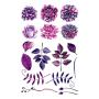 WYUEN 12 PCS/lot Flower Temporary Tattoo Sticker for Women Men Fake Tatoo Body Art Adult Waterproof Hand Stickers 9.8X6cm (FW12-14)