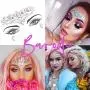 Glitzernde Gesichtsperlen Körperaufkleber Rhinestone Gesichtsjuwelen Tattoo Sticker Clubwear Party Rave Festival Körper Schmuck für Damen & Mädchen (1 Stück)