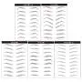 DAGEDA 4D Eyebrow Transfers Stickers, Black 91 Pairs 15 Styles 9 PC Long Lasting Natural Waterproof Bionic Eyebrow Water Transfer Tattoo Eyebrow Sticker For Woman Man Makeup Tool DAGEDA 4D Eyebrow Transfers Stickers, Black 91 Pairs 15 Styles 9 PC Long Lasting Natural Waterproof Bionic Eyebrow Water Transfer Tattoo Eyebrow Sticker For Woman Man Makeup Tool