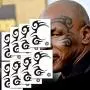 Leoars Temporäre Tattoos, Gesicht, Hals, Hände, Arm Tattoos Aufkleber, Fake Tattoos für Halloween Kostüm Accessoires und Outfit, 8-Blätter