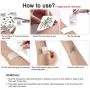 Konsait 12 Halloween Spinnen-Gesicht-Tattoos - Schädel Spinnennetz Temporäre Tattoos – Aufkleber für Gesicht, Schulter, Arm, Rücken für Damen, Herren, Kinder Halloween Cosplay Accessoires