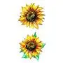 SanerLian Sunflowers Temporary Tattoo Sticker Watercolor Waterproof Women Girls Back Shoulder Arm Body Art 10.5X6cm Set of 12 SanerLian Sunflowers Temporary Tattoo Sticker Watercolor Waterproof Women Girls Back Shoulder Arm Body Art 10.5X6cm Set of 12