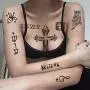 CARGEN Celebrity Realistic Temporary Tattoo Singer J.B Life-Size Temporary Tattoo Chest Back Arm Face Sleeves Fake Tattoo Stickers for Men Women for Boys Girls for Concert Party CARGEN Celebrity Realistic Temporary Tattoo Singer J.B Life-Size Temporary Tattoo Chest Back Arm Face Sleeves Fake Tattoo Stickers for Men Women for Boys Girls for Concert Party
