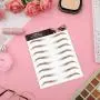 6 Blatt 3D Haarähnliche Eyeliner-Aufkleber, Eyeliner-Transfer-Aufkleber, wasserdichte Eyeliner-Tätowierungs-Aufkleber, Eyeliner-Pflegematerialien, 60 Paare (Medium-Bogen)