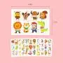 Phogary 200 Pieces 20 Sheets Animals Theme Temporary Tattoos Zoo Patterned Body Art Waterproof Tattoos for Kids