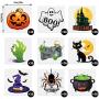 144 Pieces Halloween Temporary Tattoos Kid Adult Halloween Themed Tattoos Waterproof Temporary Tattoos Stickers Party Decoration Supplies for Halloween Party Favor, Treats, Decor, Goodie Bag, 9 Styles