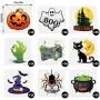 144 Stück Halloween Temporäre Tattoos, Kinder & Erwachsene, Halloween-Themen Tattoos, wasserfeste Tattoos, Aufkleber, Partydekoration, Partygeschenkel, Süßigkeiten, Dekoration, Gutscheinboxen, 9 Stile